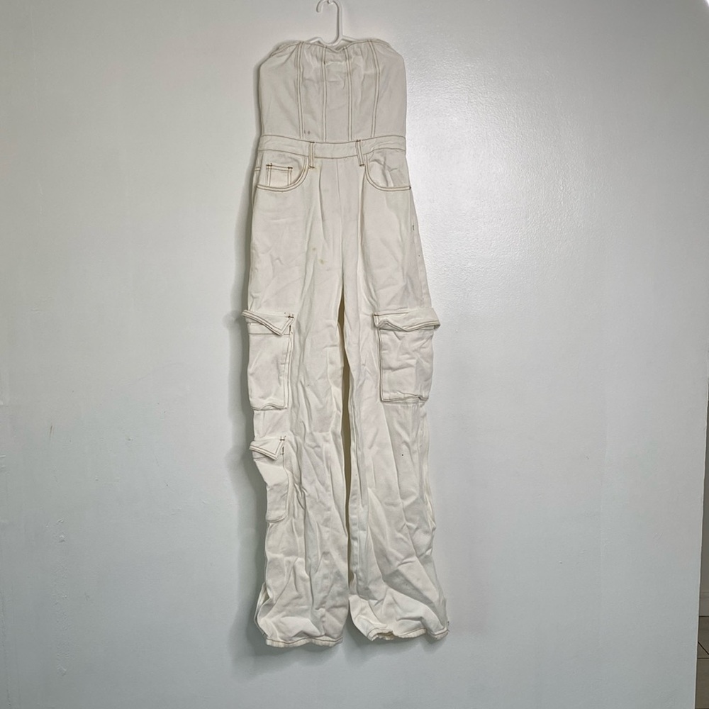 White Jean body suit